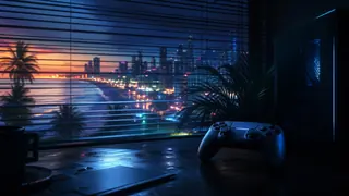 Editorial key-art for GTA VI PC platform timing watch