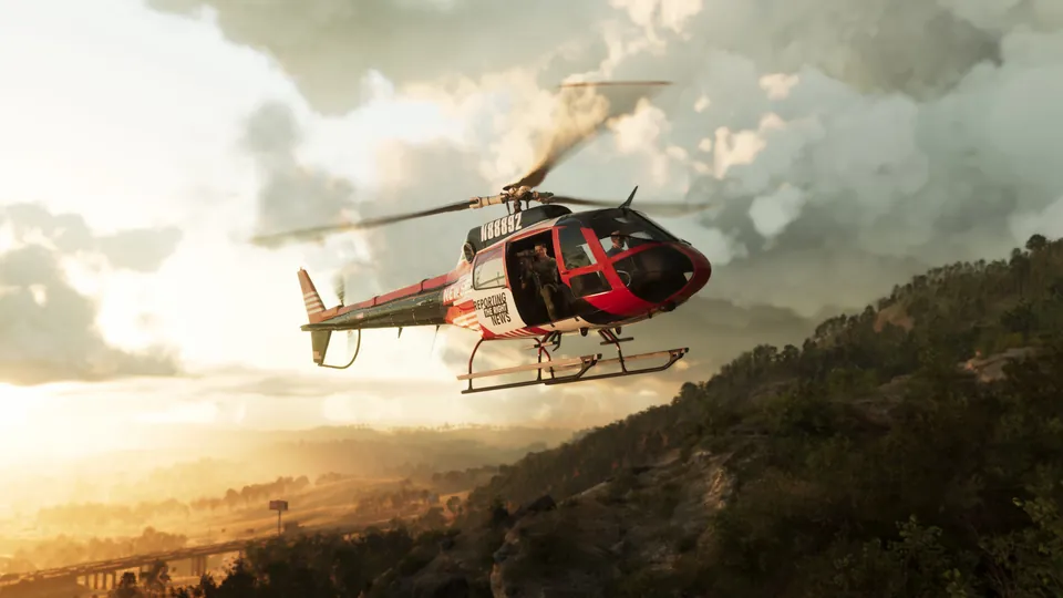 Official GTA VI Mount Kalaga helicopter still