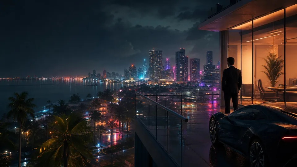 Generated Next Vice editorial key art for Take-Two investor filing coverage. The image is illustrative and not official Rockstar art.